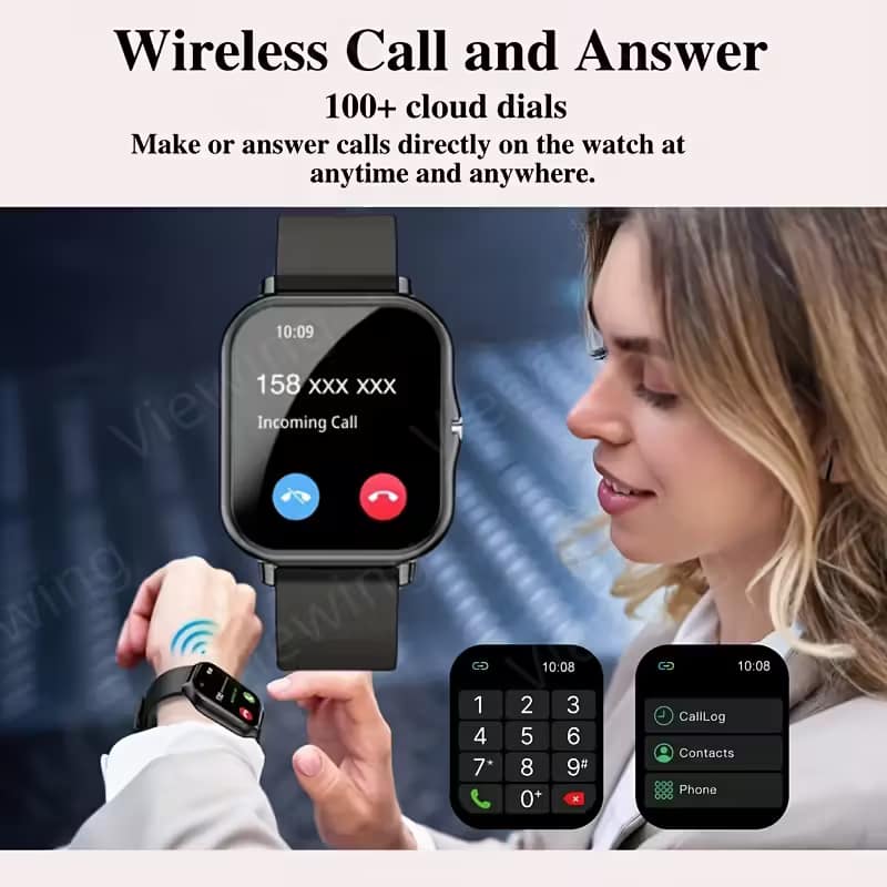 New Smartwatch – Fitness Tracking, Wireless Calls, Notifications, Ultra-Thin Design (Android & iOS) - Image 2